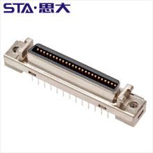 Straight 180Degree 50Pin SCSI MDR Female PCB Connector 10250-6212PC